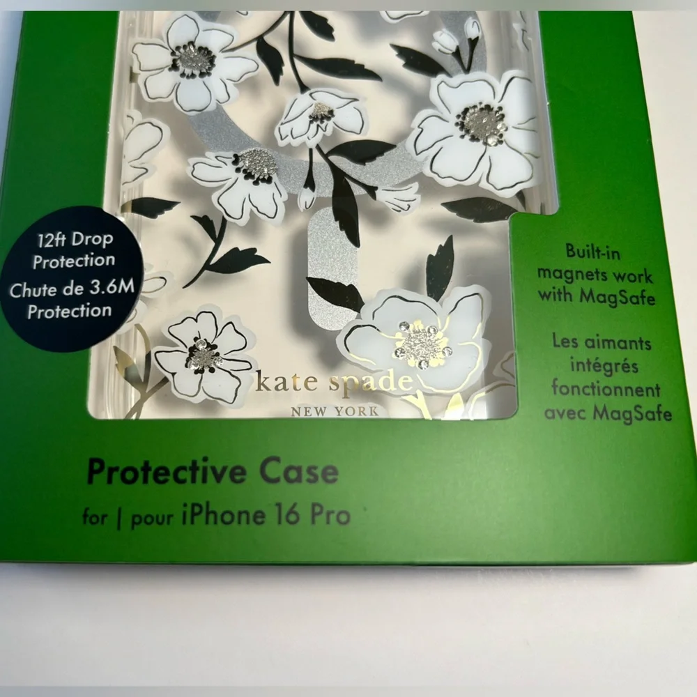 NWT🌷KATE SPADE iPhone 16 Pro Protective Case